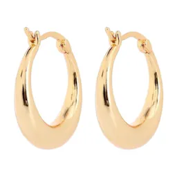 Gold Graduated Hoop Huggie Earrings
