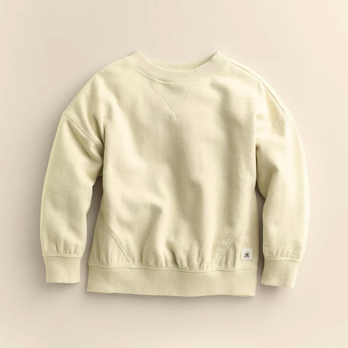 Kids' Seamed Crew Pullover