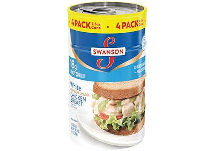 Swanson Canned Chicken 4-Pack