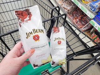 jim beam coffee in a cart