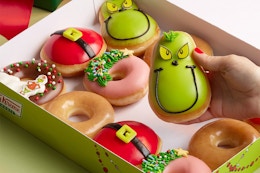 Krispy Kreme Donuts: How To Save Up to 38% on the Grinchmas Collection card image