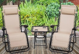 Zero Gravity Chair and Table 3-Piece Set, Only $85.49 at Target (Reg. $270) card image