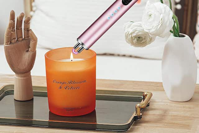 Electric Candle Lighters on Amazon — 2 for $11.24 and 3 for $16.19 card image