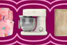 Plush blanket, stand mixer and bath towel