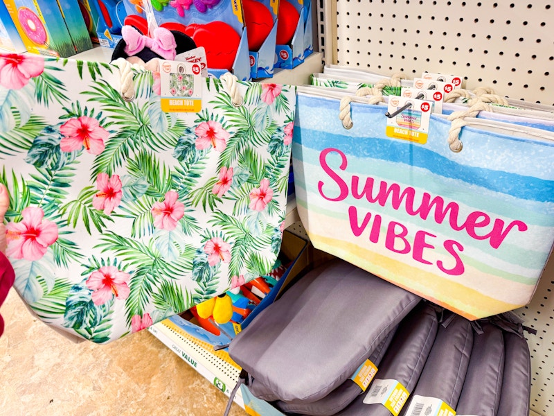 dollar tree summer vibes tote bag