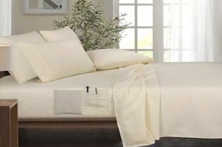 bamboo sheet sets on a bed