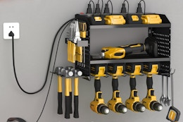 Power Tool Organizer With Charging Station, $35 on Amazon card image