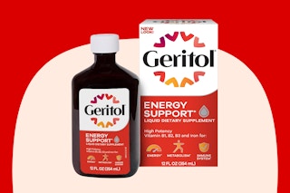 Geritol bottle on KCL template