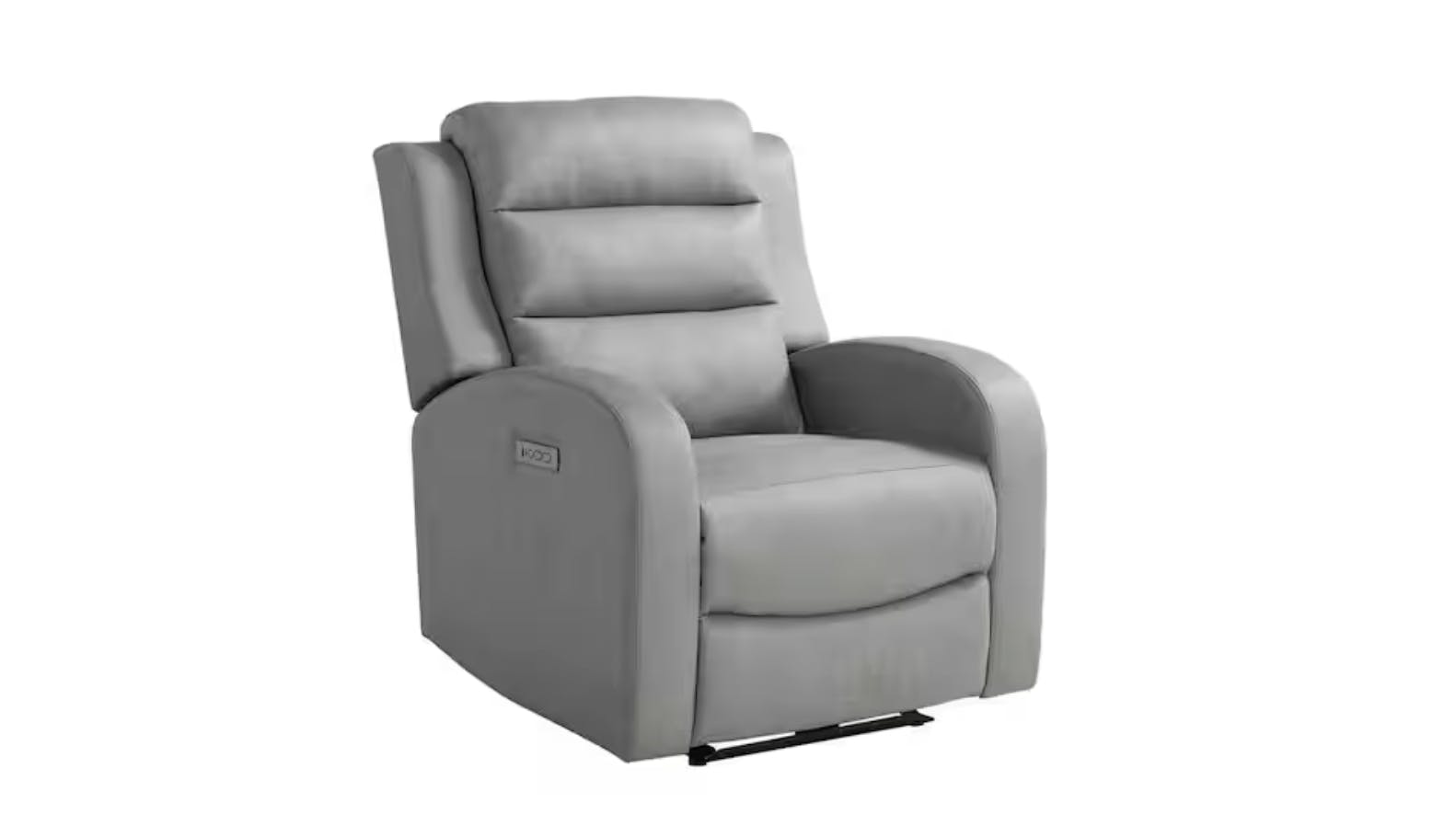 Archer Grey Faux Leather Recliner