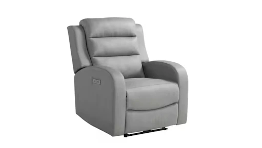 Archer Grey Faux Leather Recliner