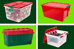 4 stock photos of holiday storage solutions