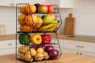 a fruit basket on a table