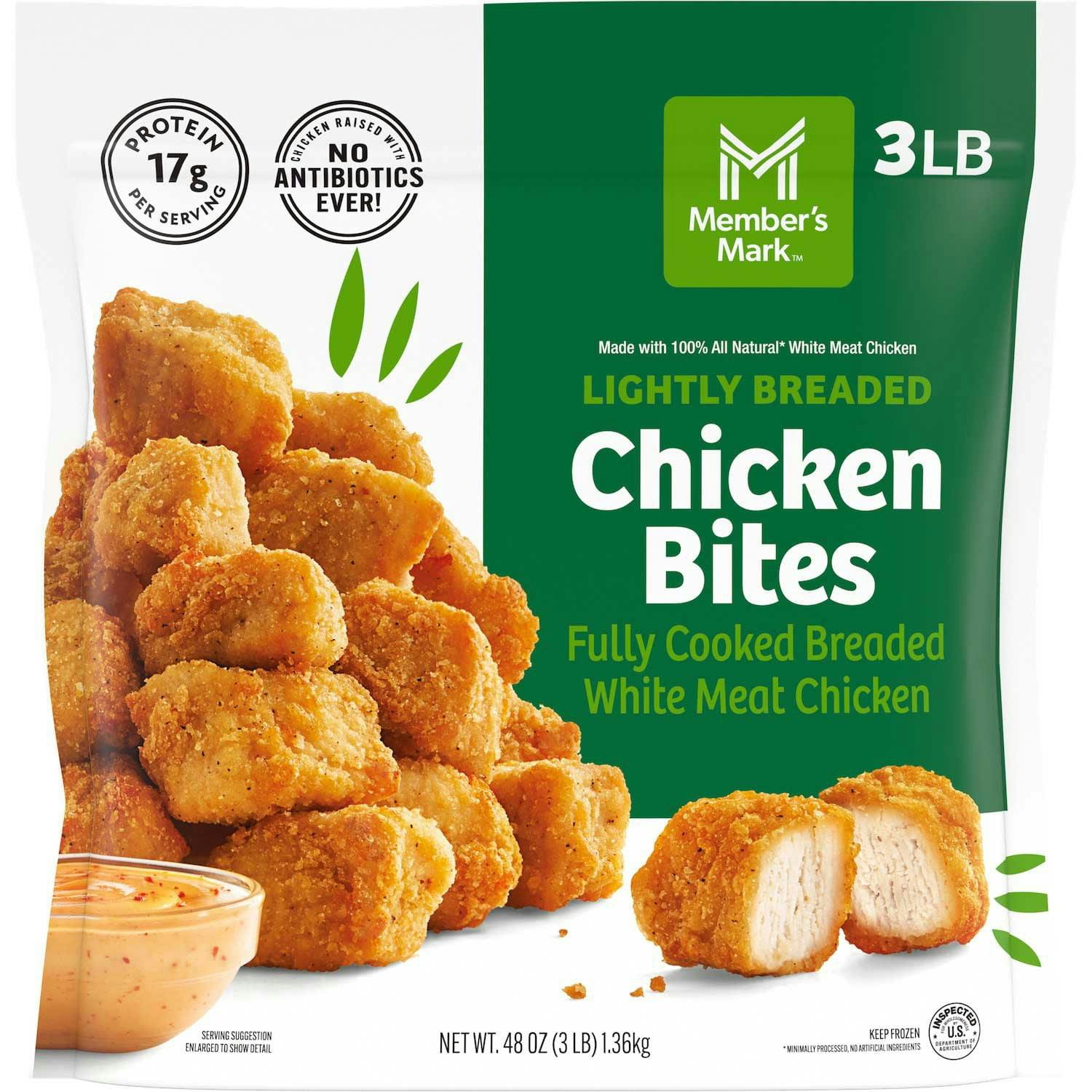 Member's Mark Frozen Chicken Breast Bites