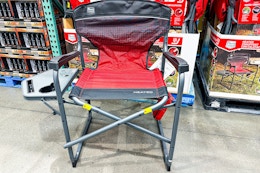 timber ridge heated director's chair sitting at costco