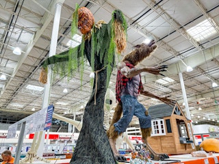costco halloween animated pumpkin and werewolf