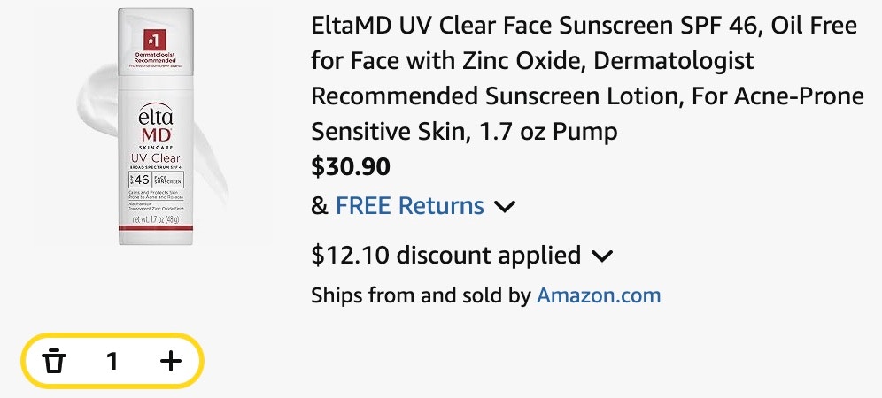 EltaMD UV Clear Face Sunscreen