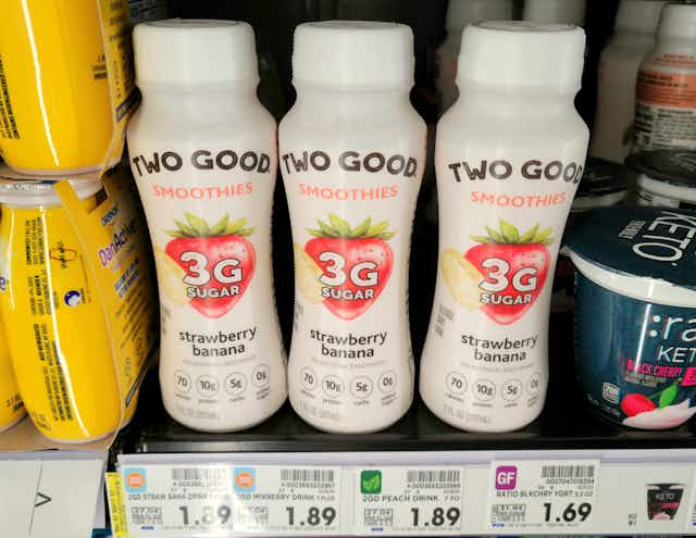 Two Good Smoothies, Only $0.89 at Kroger card image
