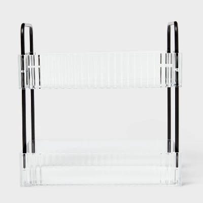 Threshold Clear Ribbed Acrylic Tray