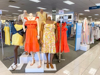 womens sun dresses on display