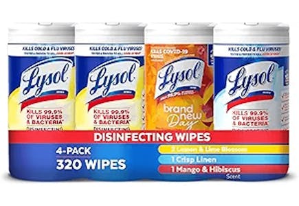 Lysol Wipes 4-Pack