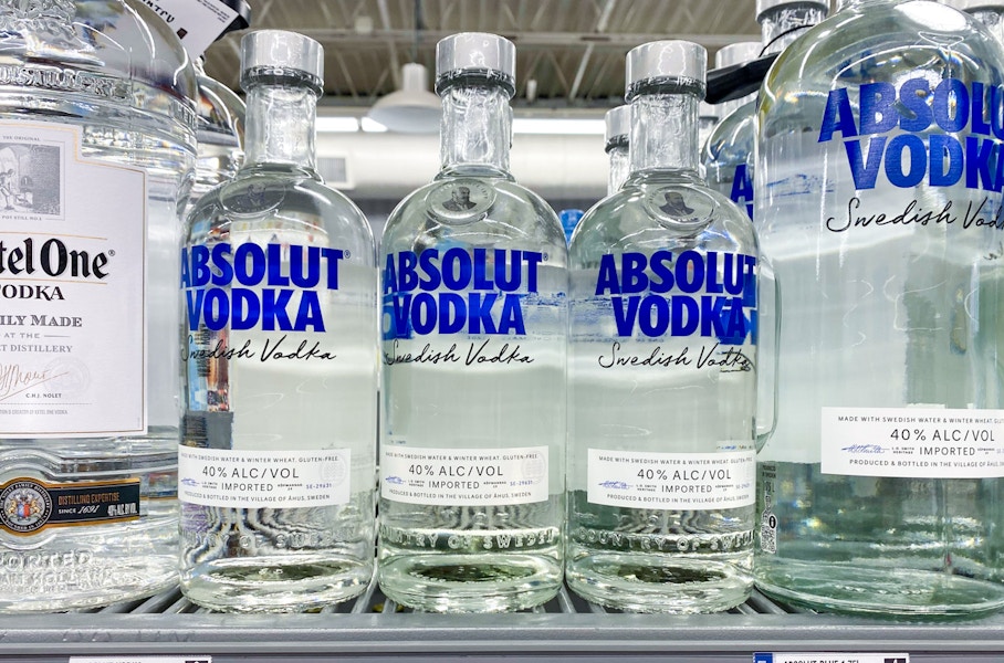 absolut vodka on walmart shelf