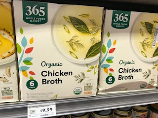 Whole Foods 365 chicken bone broth.