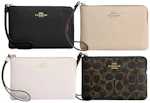 Coach Corner Zip Wristlet