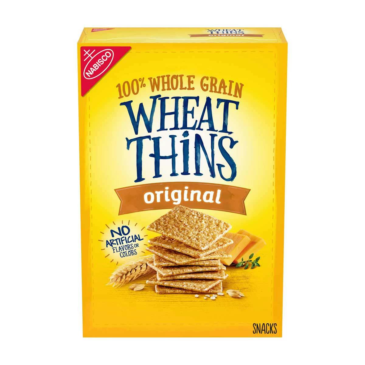 2 Nabisco Wheat Thins Crackers Box