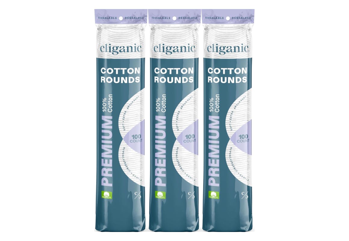 Cliganic Cotton Rounds 3-Pack