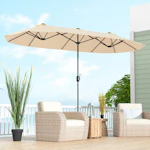 7-ft Market Patio Umbrella with Base