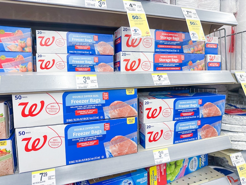 walgreens brand food storage bags 