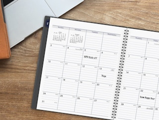 Image of an open planner