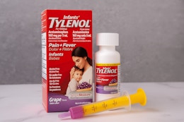 Box and medicine being displayed on counter