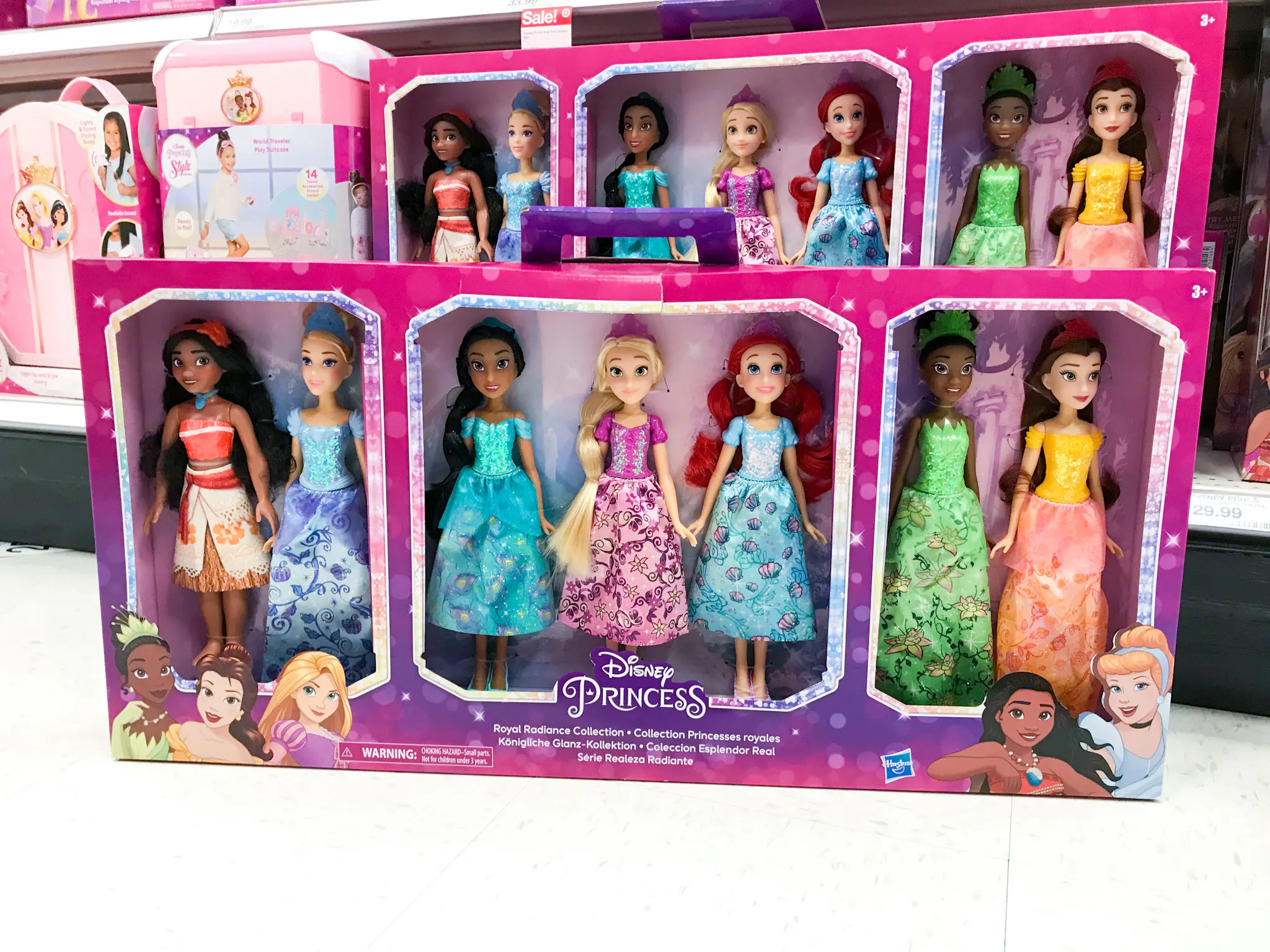 open lace back dress Disney Princess Party Dress Pack, Includes Ariel, Aurora, Belle,  Cinderella, Jasmine, Rapunzel, and Tiana Fashion Dolls : Buy Online at Best  Price in KSA main image 0
