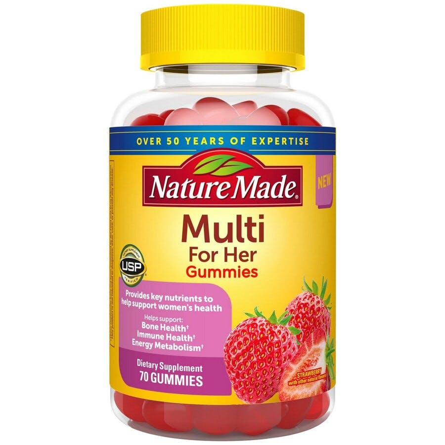 2 Nature Made Gummies Vitamin Bottles