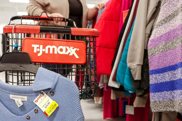 T.J.Maxx Clearance Event — Shoes, Handbags, and Hair Tools, Up to 58% Off card image