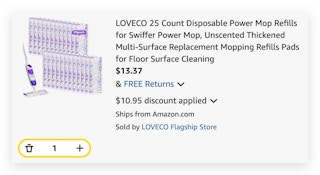 LOVECO 25 Count Disposable Power Mop Refills
