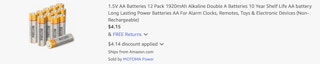 Amazon AA Battery 12-Pack 2026 2