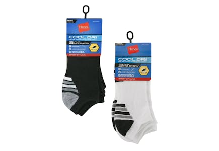 Hanes Men's No Show Socks