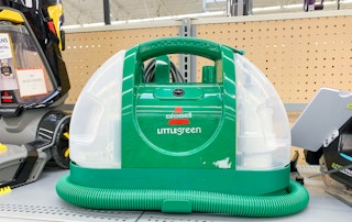 bissell little green machine on display at walmart