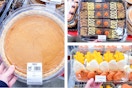 pumpkin pie fall cut out cookies brownie tray collage