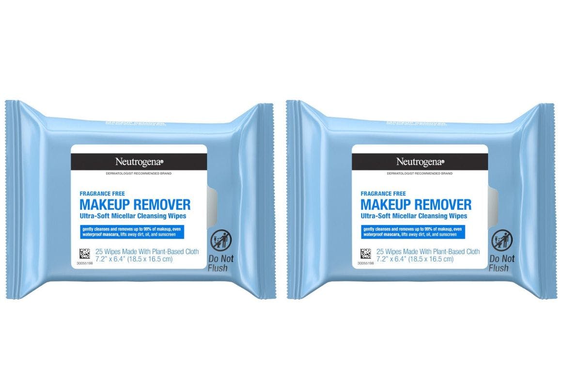 2 Neutrogena Wipe Packs