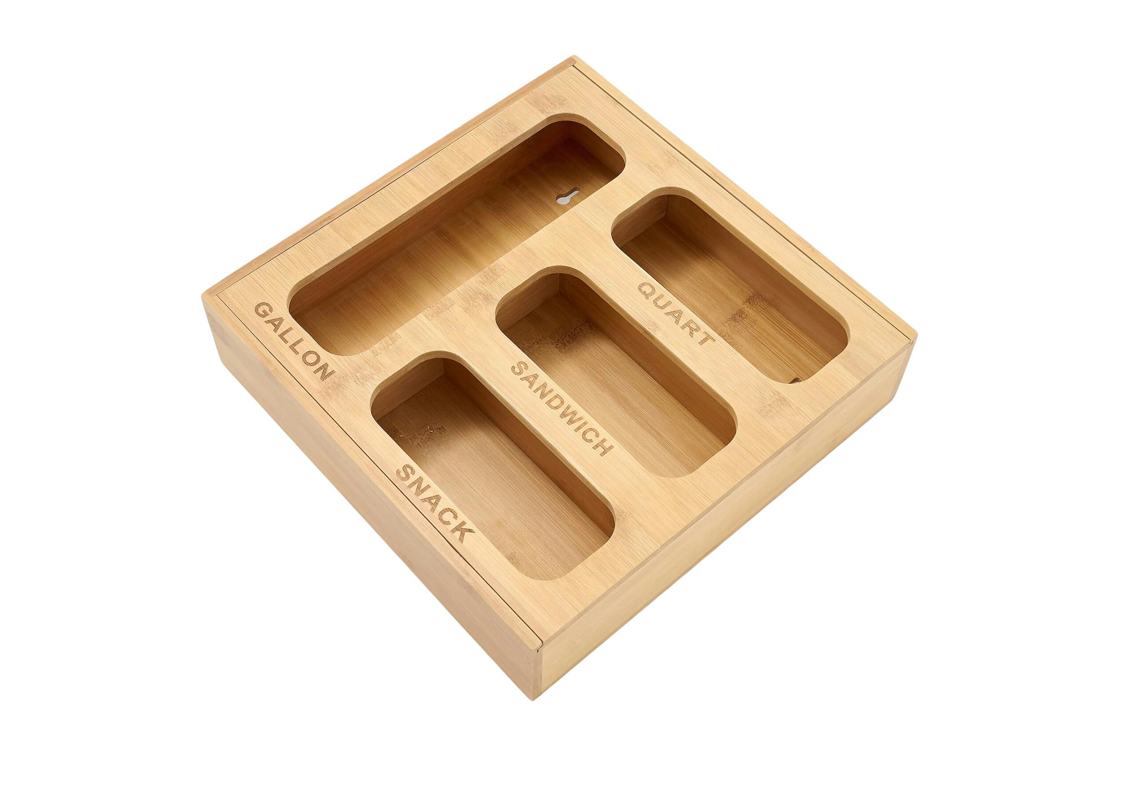 Cella Bamboo Food Storage Bag Organizer