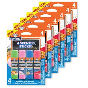 4 Elmer's Scented Glue Sticks 6-Packs