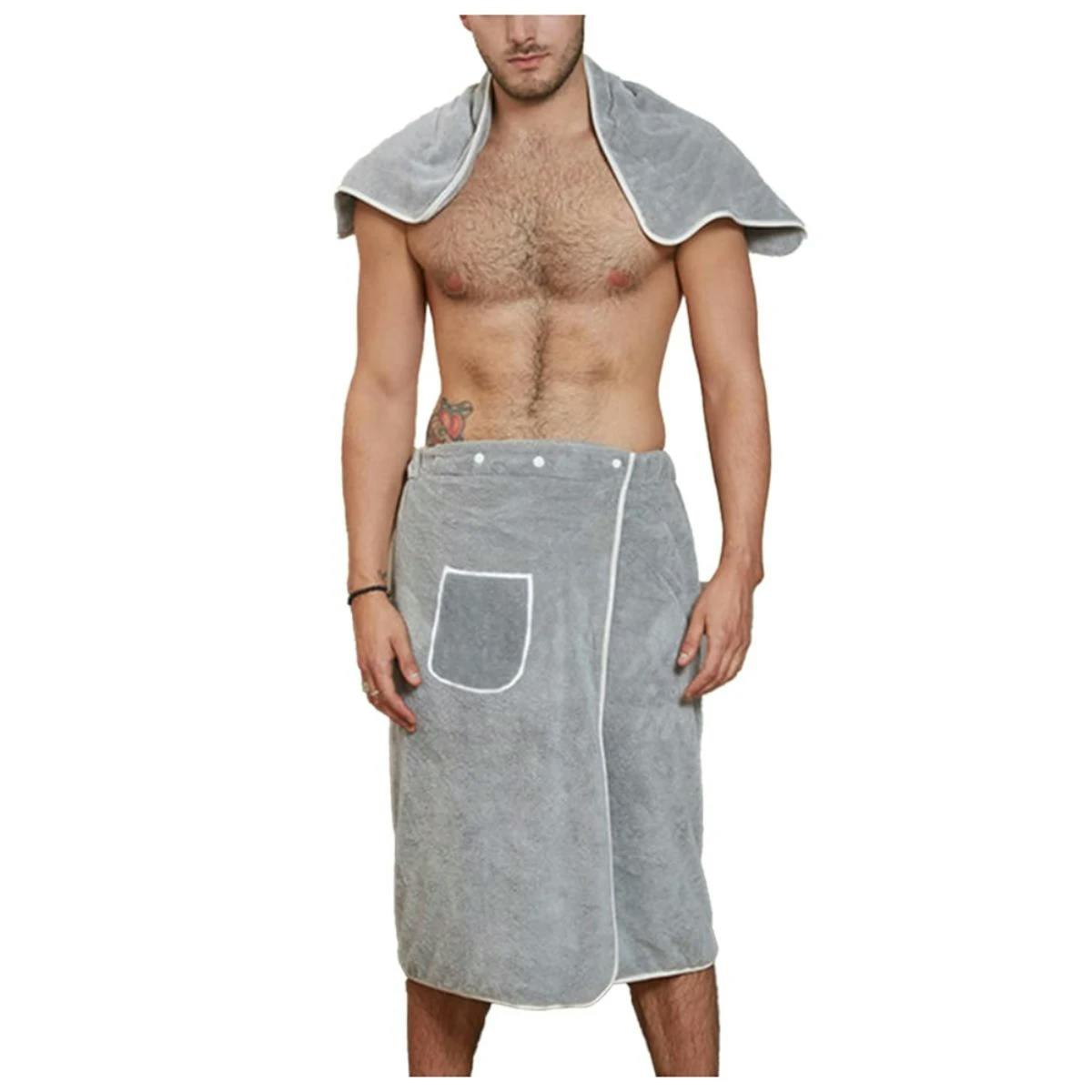 Men's Bathrobe Set
