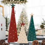 Wooden Christmas Tree Set