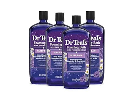 4 Dr Teal's Foaming Body Washes