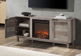 Clearance Fireplace TV Stand, Now $147 at Walmart (Reg. $380) card image