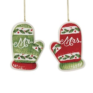 Lenox Mr. & Mrs. Mitten Ornaments