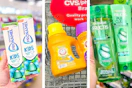 collage image of sensodyne kids toothpaste, arm & hammer detergent, and garnier shampoo